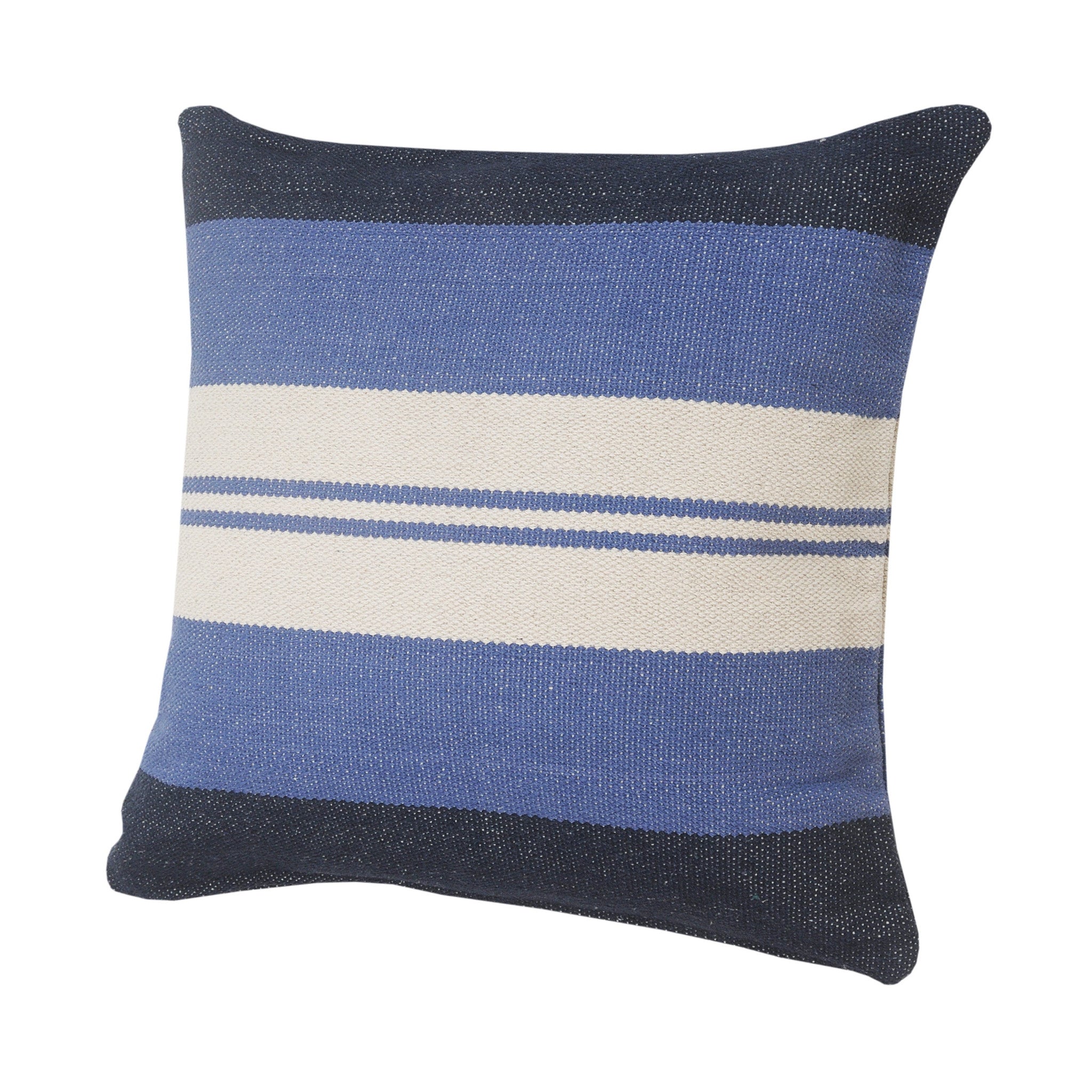 Set Of Two 22" X 22" Blue Coastal Zippered 100% Cotton Throw Pillow