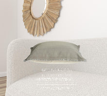 Tan Solid Color Zippered 100% Cotton Throw Pillow Set Of Two 24