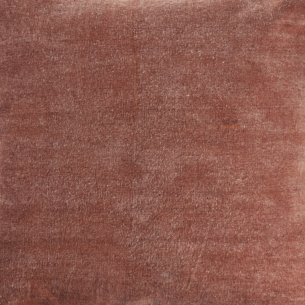 Tan Solid Color Zippered 100% Cotton Throw Pillow Set Of Two 24" X 24"