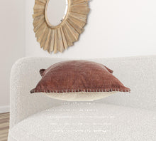 Tan Solid Color Zippered 100% Cotton Throw Pillow Set Of Two 24