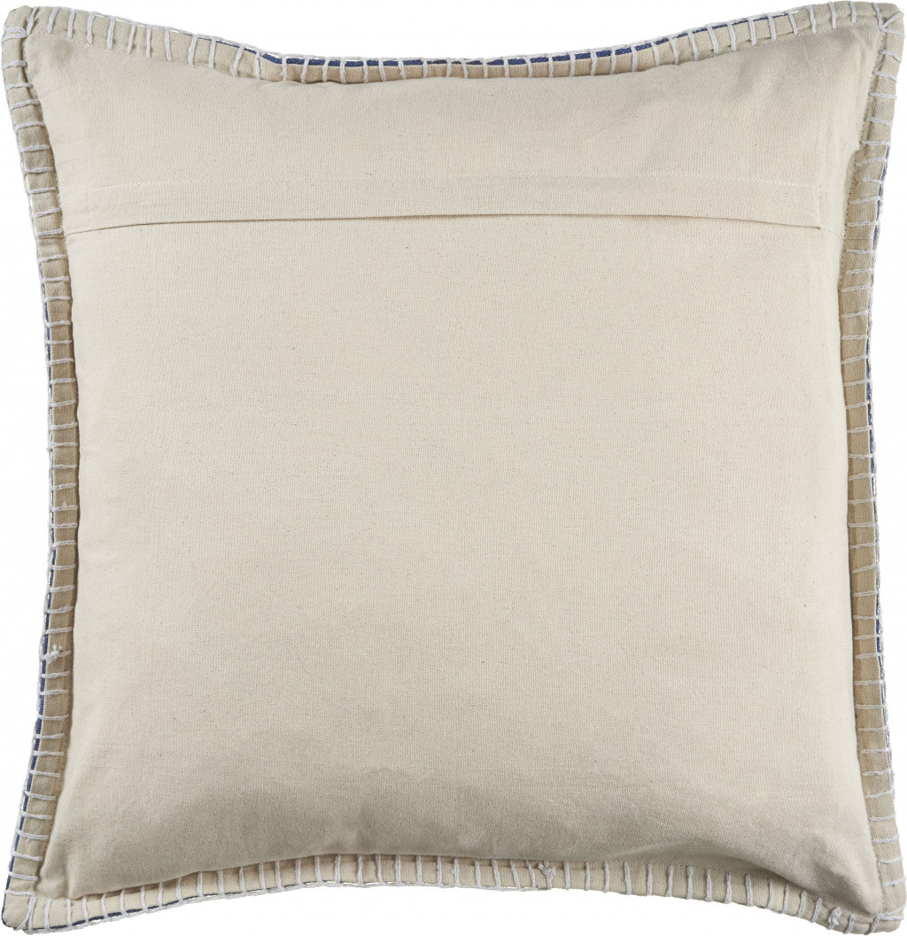 Tan Solid Color Zippered 100% Cotton Throw Pillow Set Of Two 24" X 24"