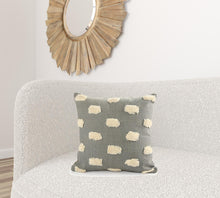 Gray Zippered 100% Cotton Throw Pillow Set Of Two - 20