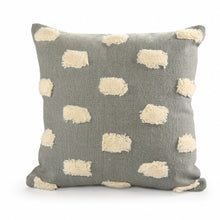 Gray Zippered 100% Cotton Throw Pillow Set Of Two - 20