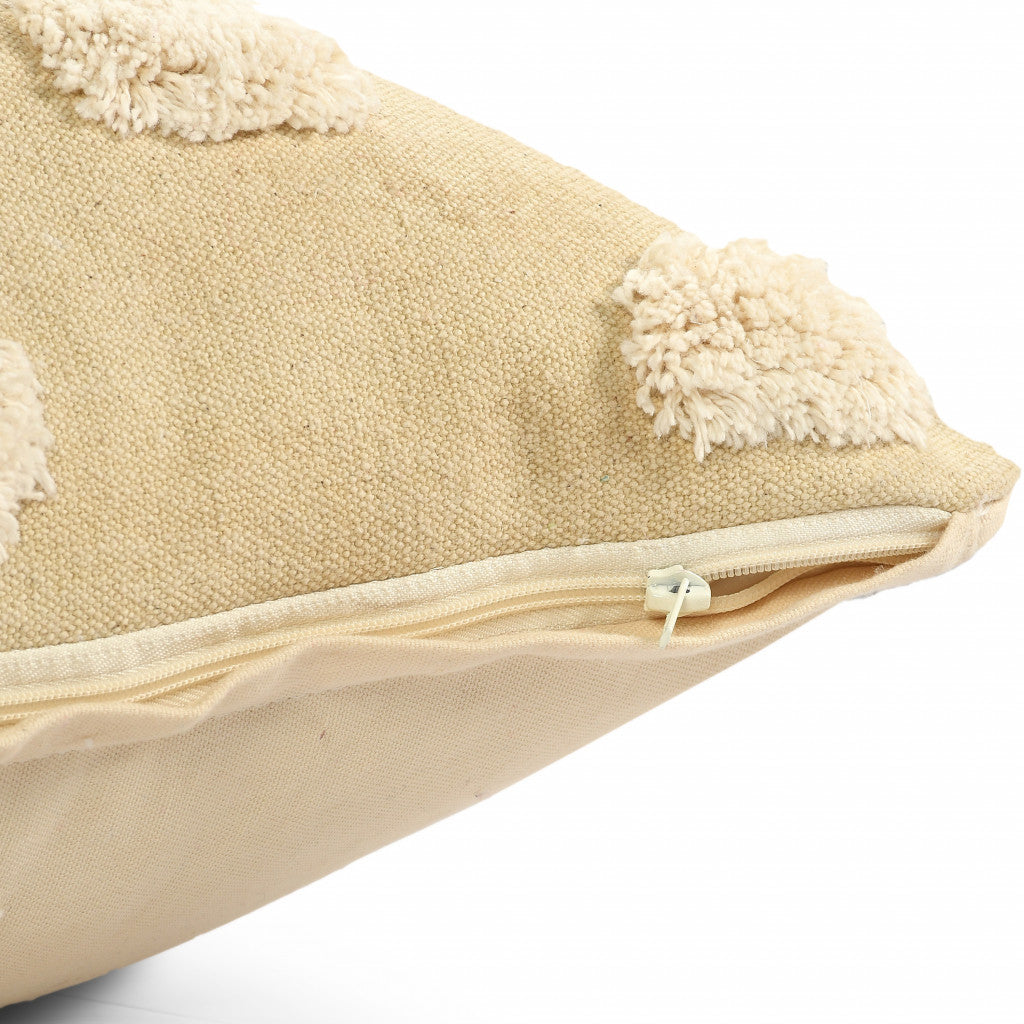 Gray Zippered 100% Cotton Throw Pillow Set Of Two - 20" x 20"