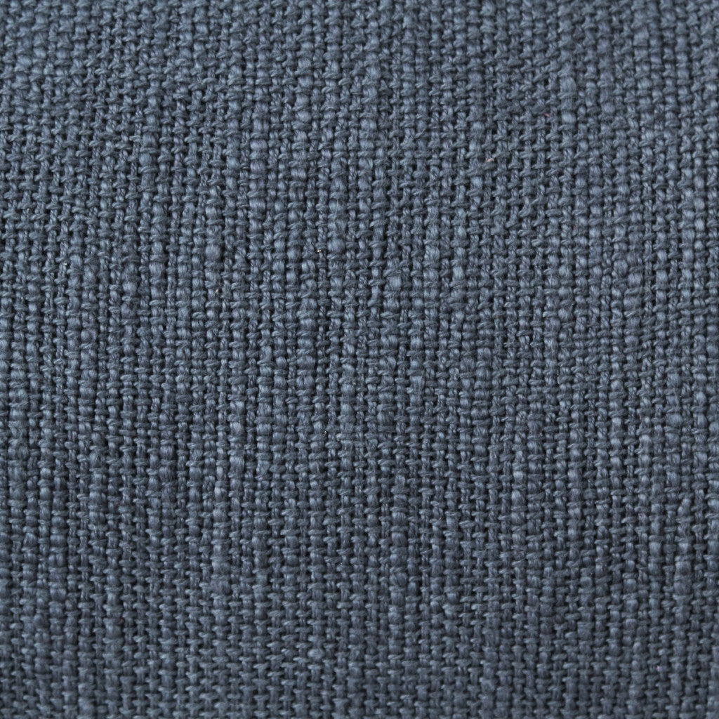 Juego de dos cojines de 100 % algodón con cremallera abstracta azul - 20" x 20"