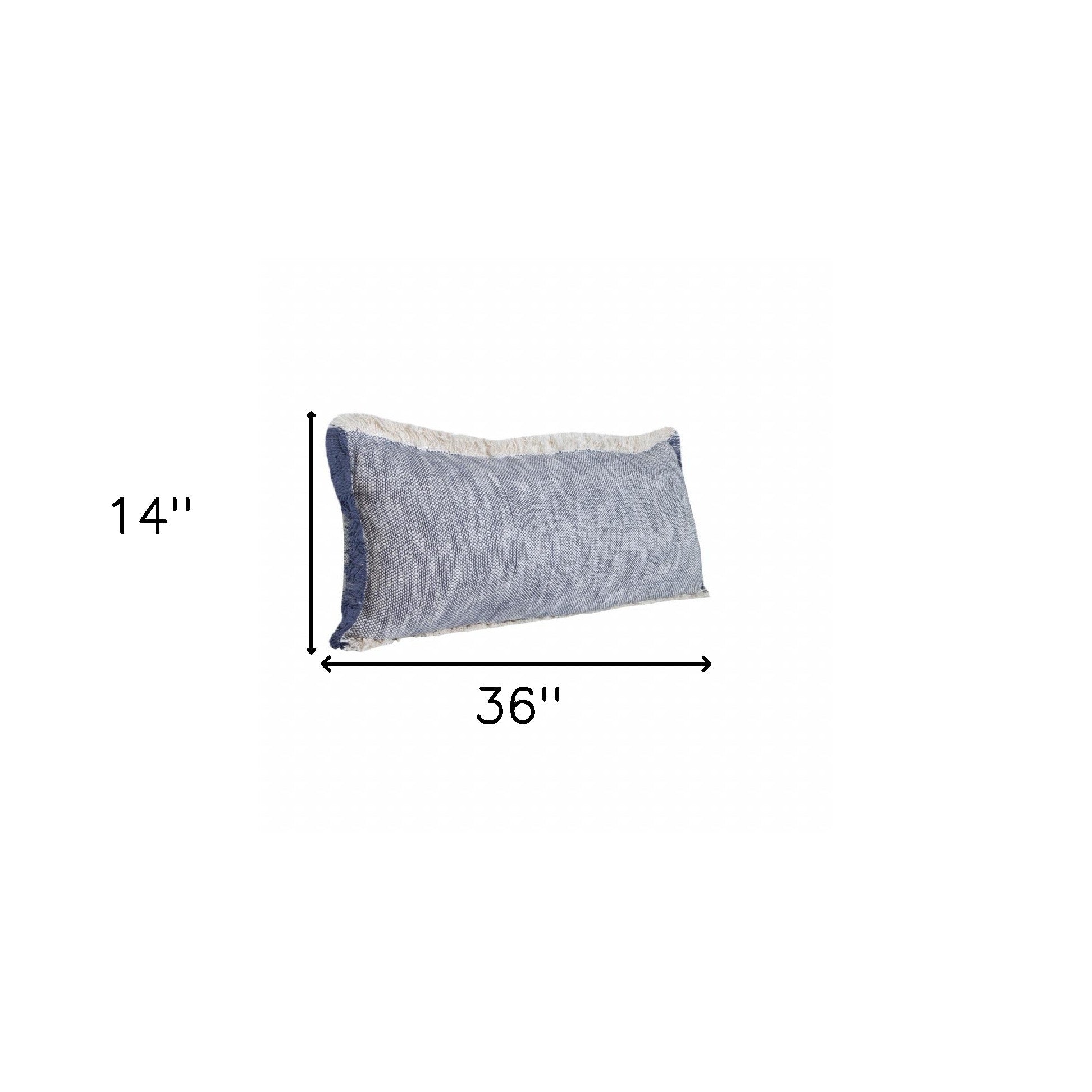 Juego de dos cojines de 100 % algodón con cremallera abstracta azul - 20" x 20"