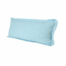 Juego de dos cojines de 100 % algodón con cremallera abstracta azul - 20