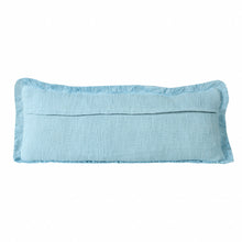 Juego de dos cojines de 100 % algodón con cremallera abstracta azul - 20