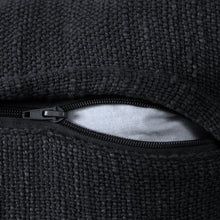 Juego de dos cojines de 100 % algodón con cremallera abstracta azul - 20