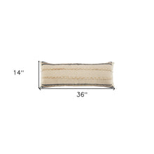 Juego de dos cojines de yute con cremallera y rayas negras - 24