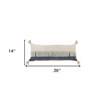 Juego de dos cojines de algodón 100% con cremallera azul de 20