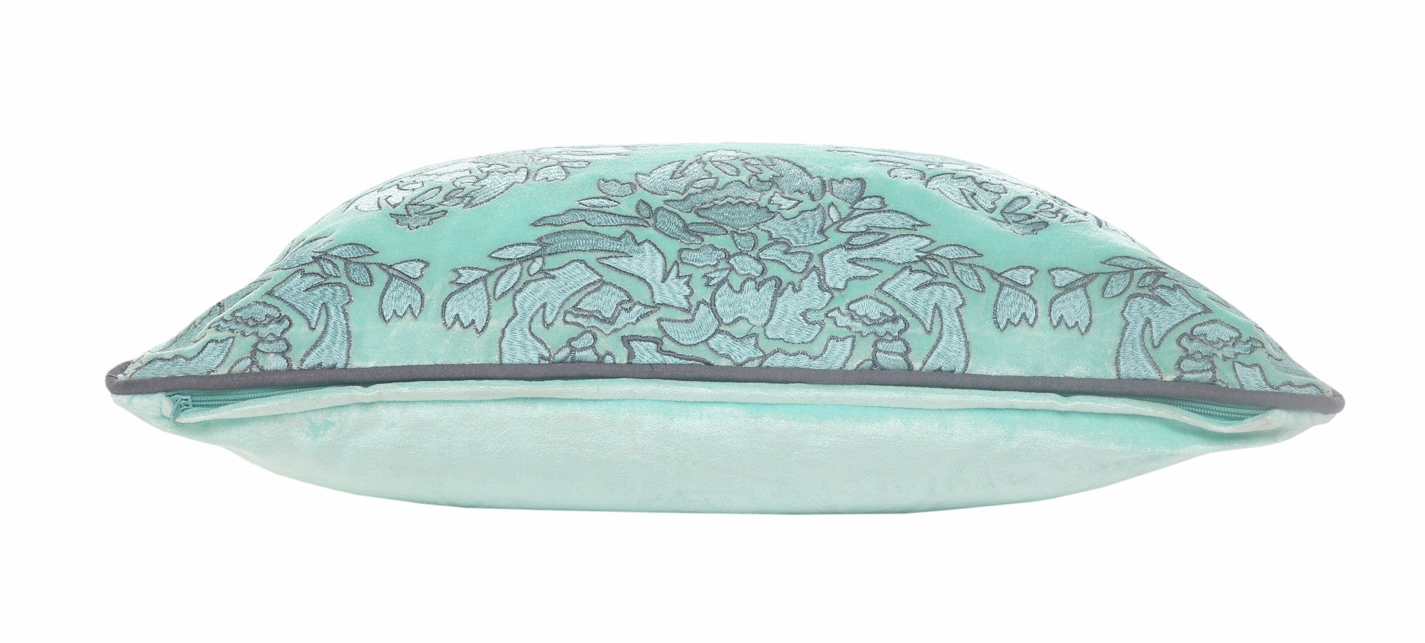 兩個裝 14 英寸 X 20 英寸藍色抽象拉鍊 100% 純棉抱枕