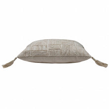 兩個裝 14 英寸 X 20 英寸棕褐色抽象拉鍊 100% 棉抱枕