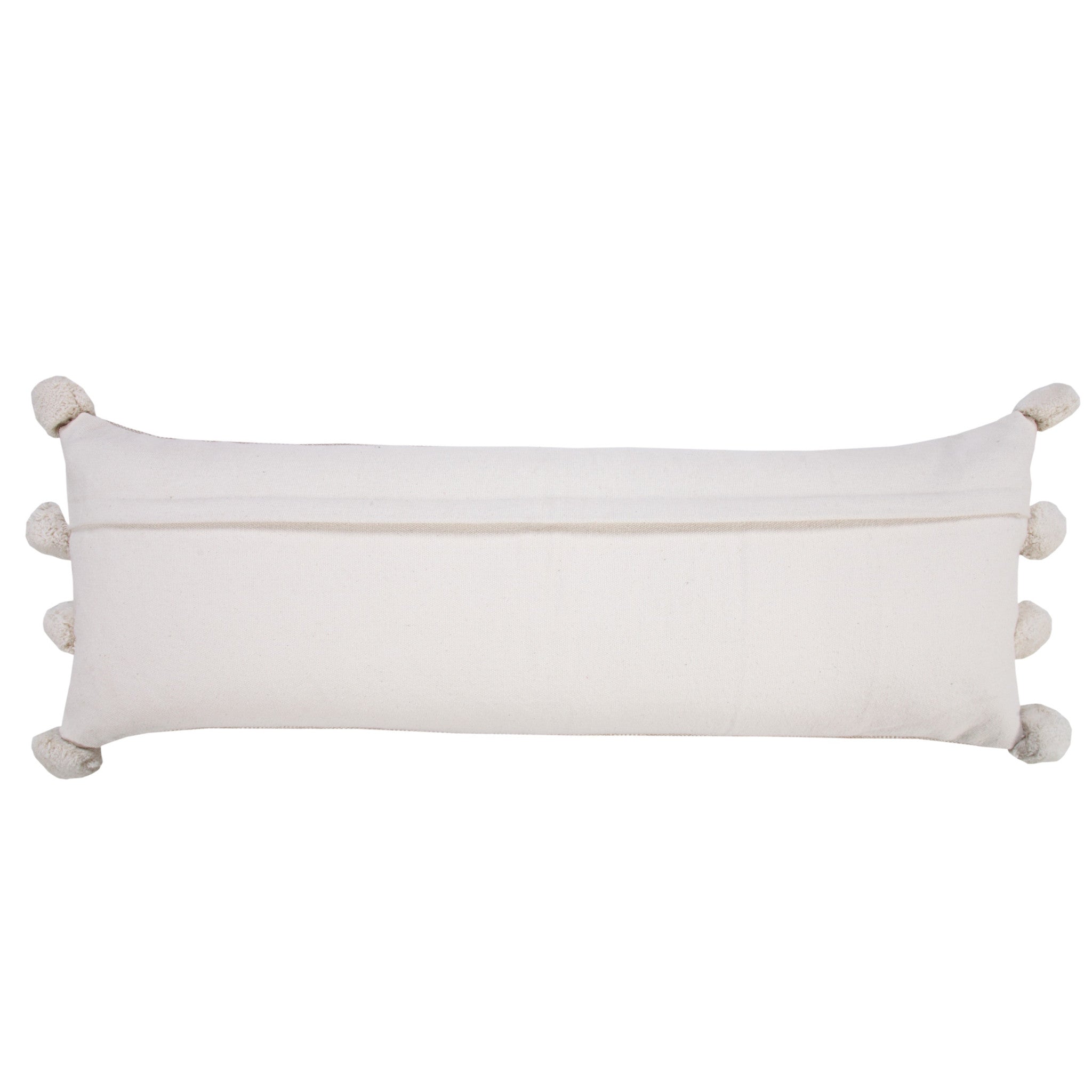 Set Of Two 20" X 20" Tan Striped Zippered Jute Throw Pillow