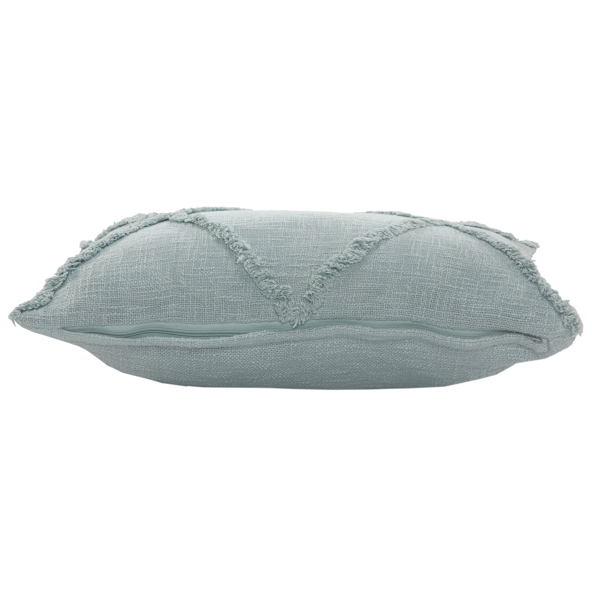 Gray Geometric Zippered 100% Cotton Throw Pillow Set Of Two 20" X 20"