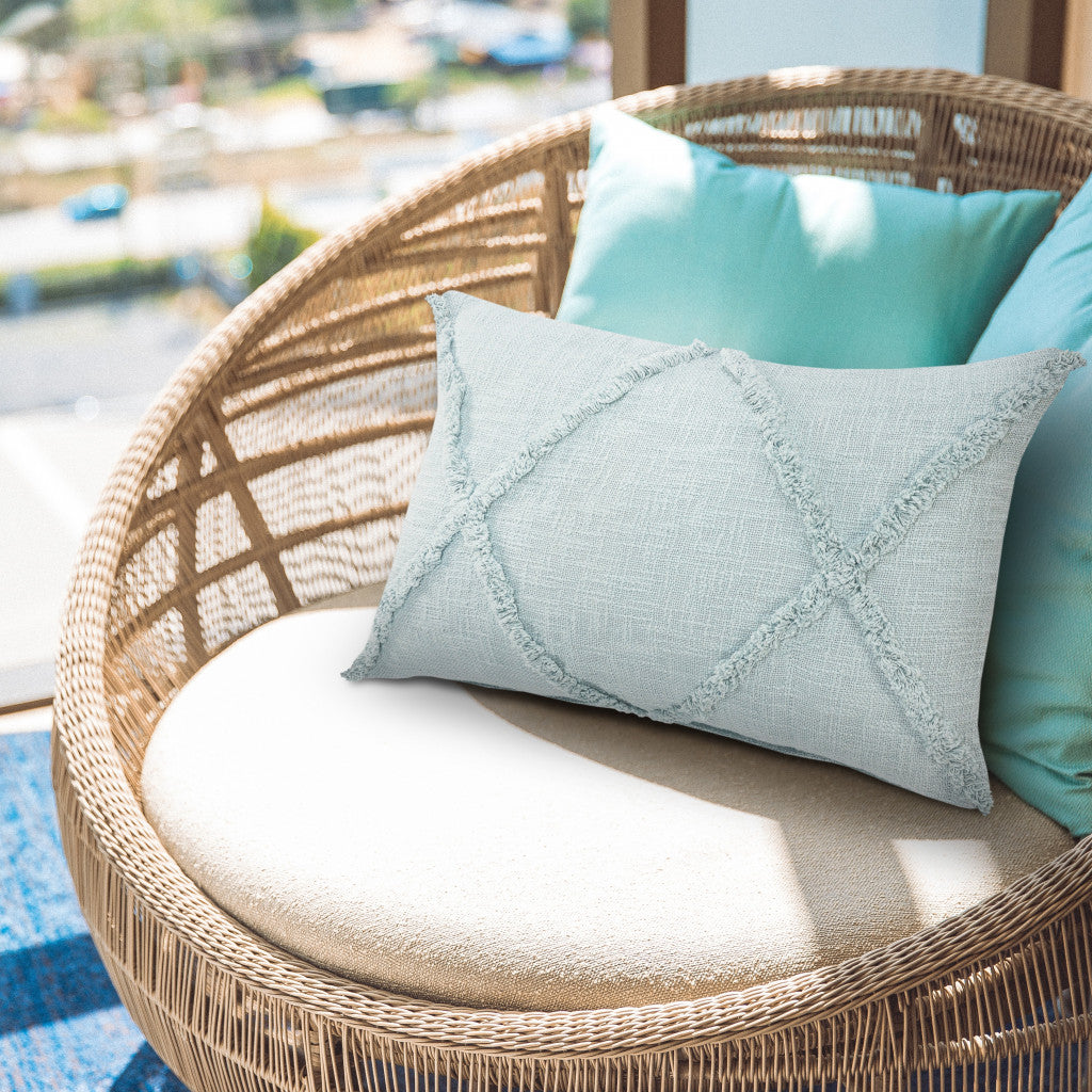 Gray Geometric Zippered 100% Cotton Throw Pillow Set Of Two 20" X 20"