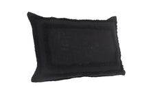 Black Geometric Zippered 100% Cotton Throw Pillow Set Of Two 20
