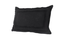 Black Geometric Zippered 100% Cotton Throw Pillow Set Of Two 20