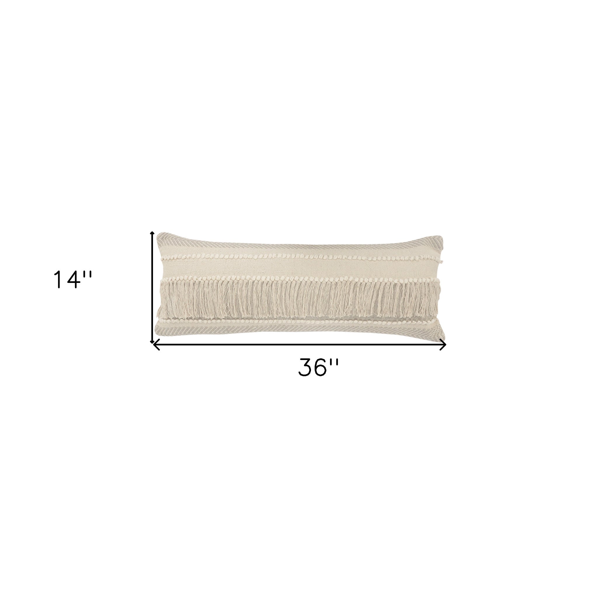 兩個 14 英寸 X 36 英寸棕褐色 V 形拉鍊 100% 棉抱枕