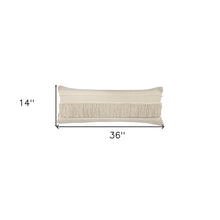 兩個 14 英寸 X 36 英寸棕褐色 V 形拉鍊 100% 棉抱枕