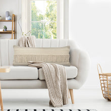 兩個 14 英寸 X 36 英寸棕褐色 V 形拉鍊 100% 棉抱枕