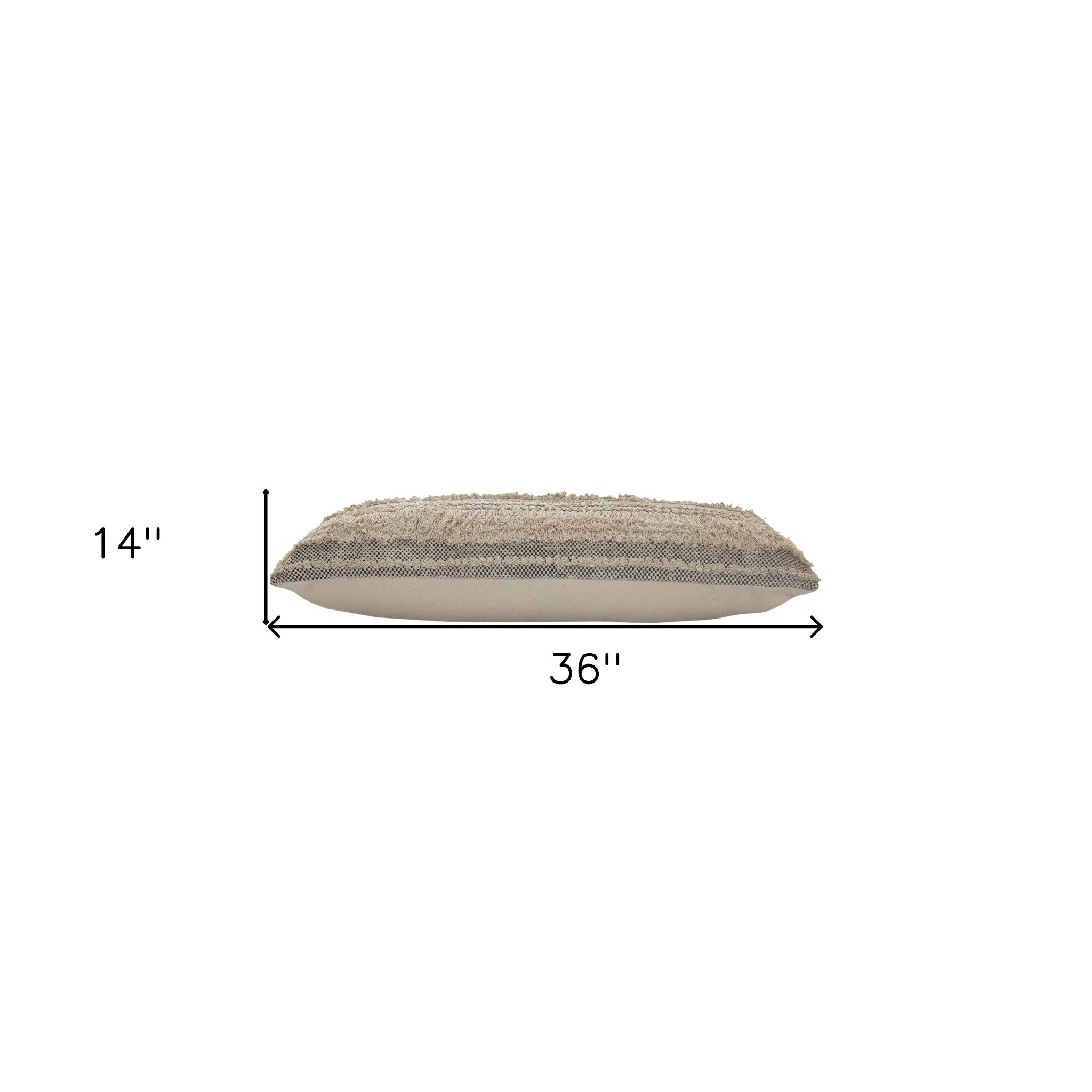 Set Of Two 14" X 36" Gray Chevron Zippered 100% Cotton Throw Pillow