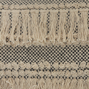 Set Of Two 14" X 36" Gray Chevron Zippered 100% Cotton Throw Pillow