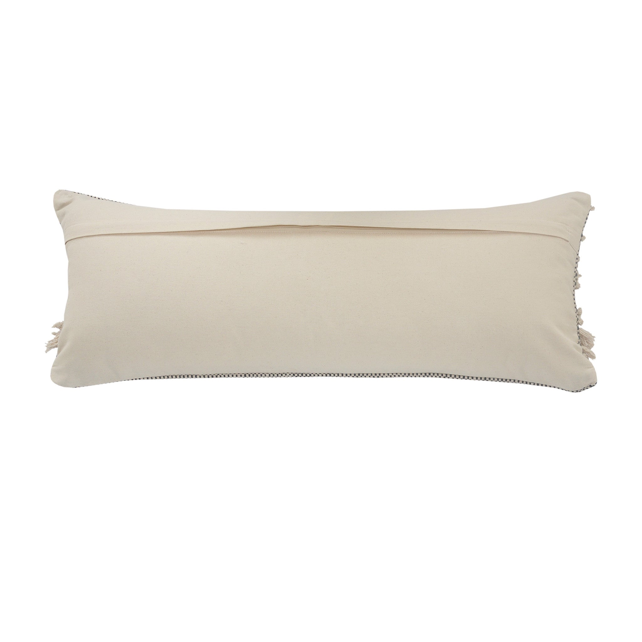 Set Of Two 14" X 36" Gray Chevron Zippered 100% Cotton Throw Pillow