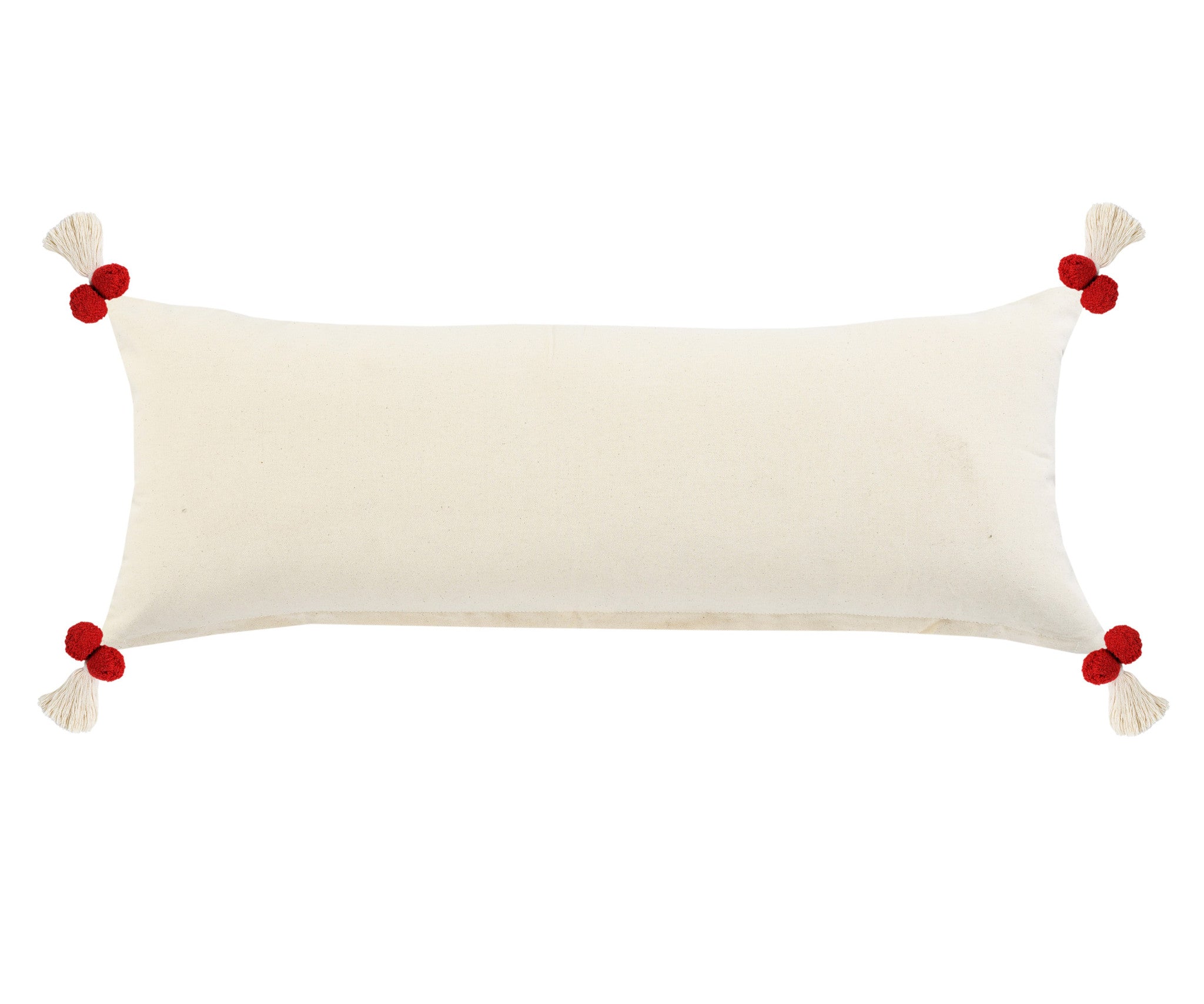 Red Geometric Zippered 100% Cotton Throw Pillow Set Of Two - 20" X 20"