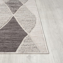 5' X 7' Blue Geometric Indoor Outdoor Area Rug