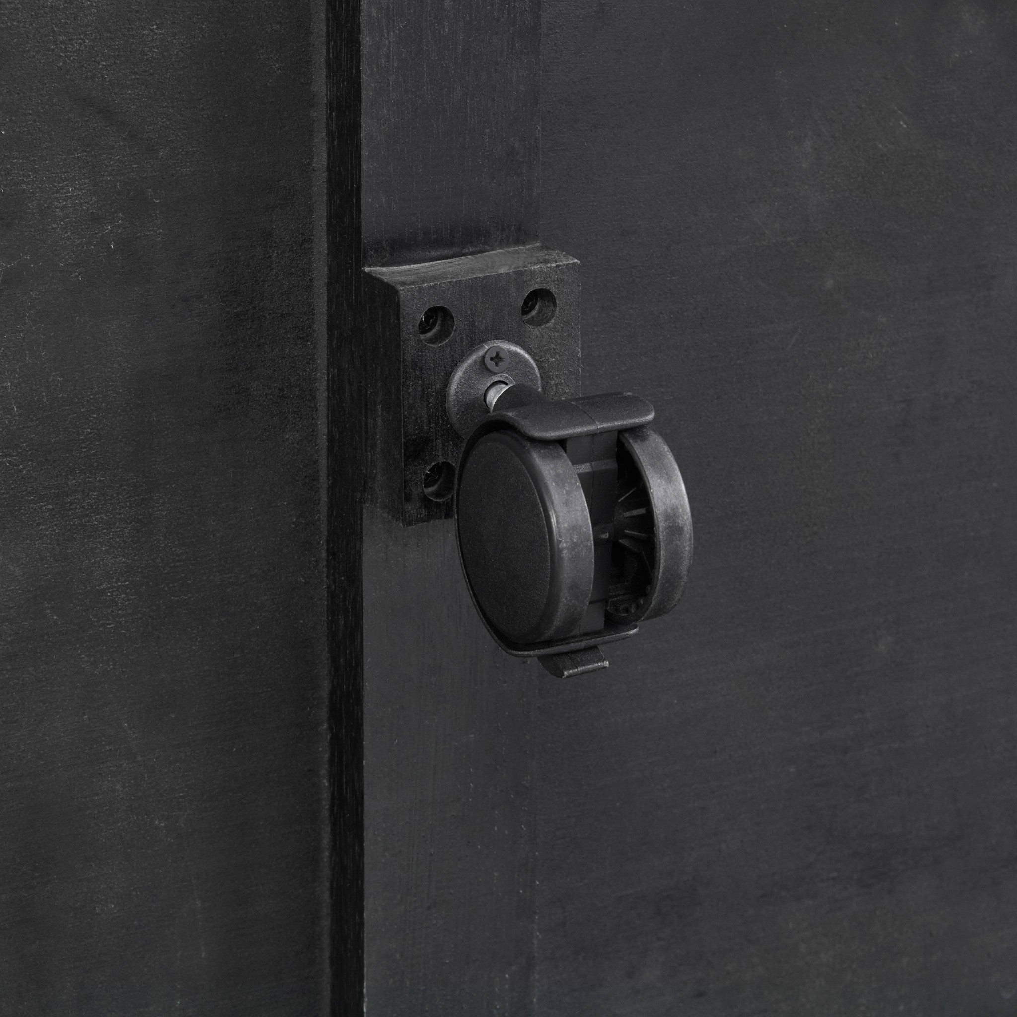 48" Black Glass Rectangular Coffee Table With Shelf