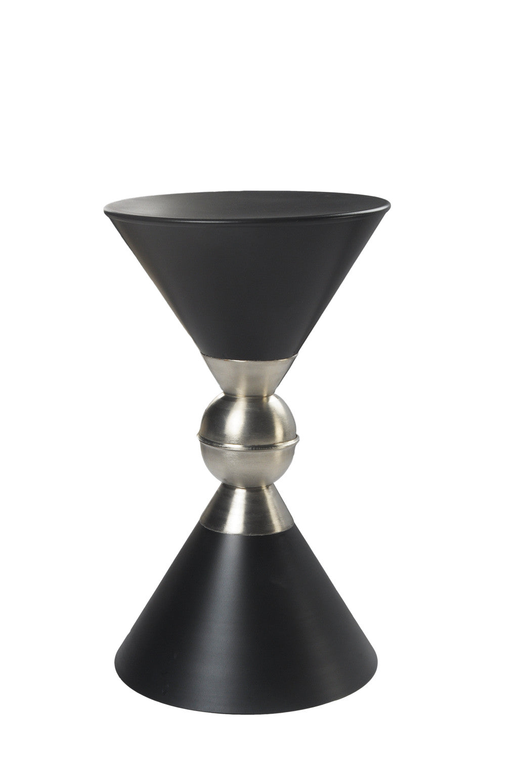 20" Black Iron Free Form End Table