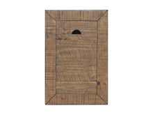 Mesa auxiliar estrecha de madera maciza natural de 25