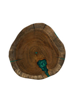 Black And Brown Solid Wood Round End Table 23