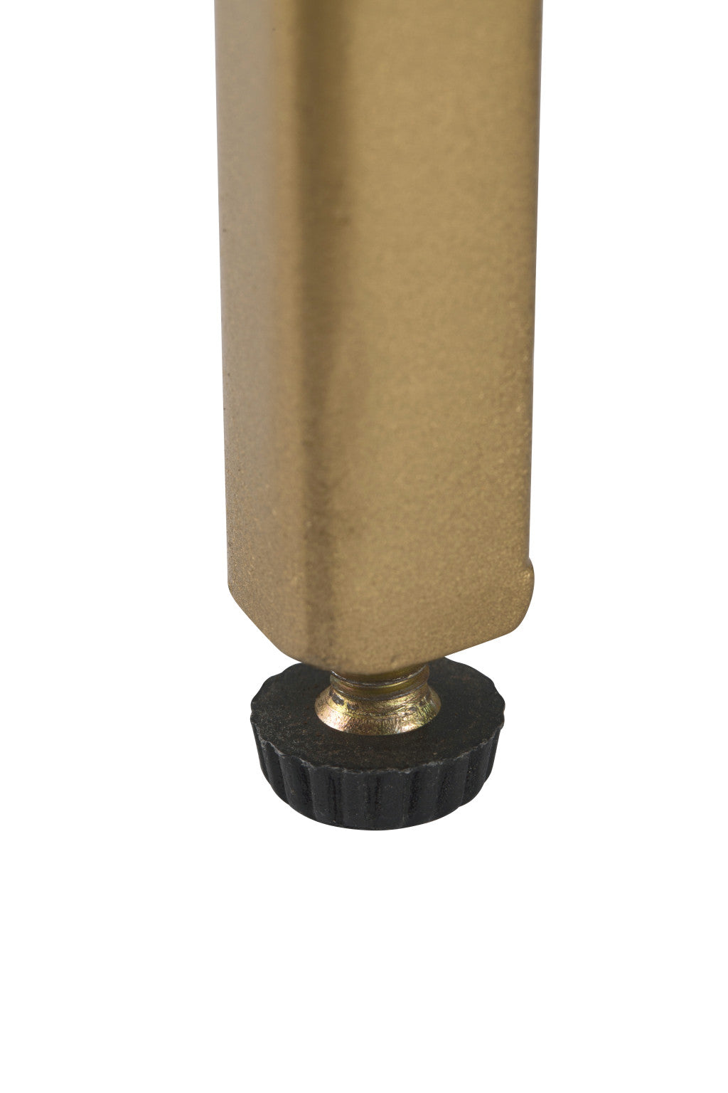 Gold And White Marble Round End Table 24"