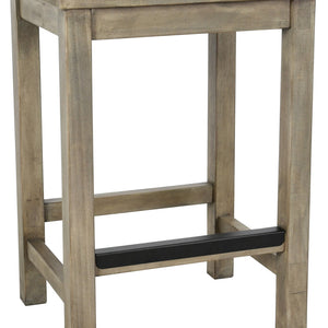 24" Backless Bar Height Chair With Footrest