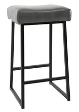 Black Backless Bar Height Chair With Footrest 27