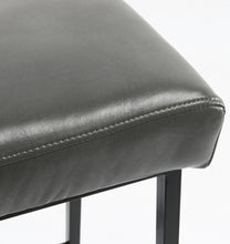 Black Backless Bar Height Chair With Footrest 27
