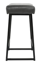 Black Backless Bar Height Chair With Footrest 27
