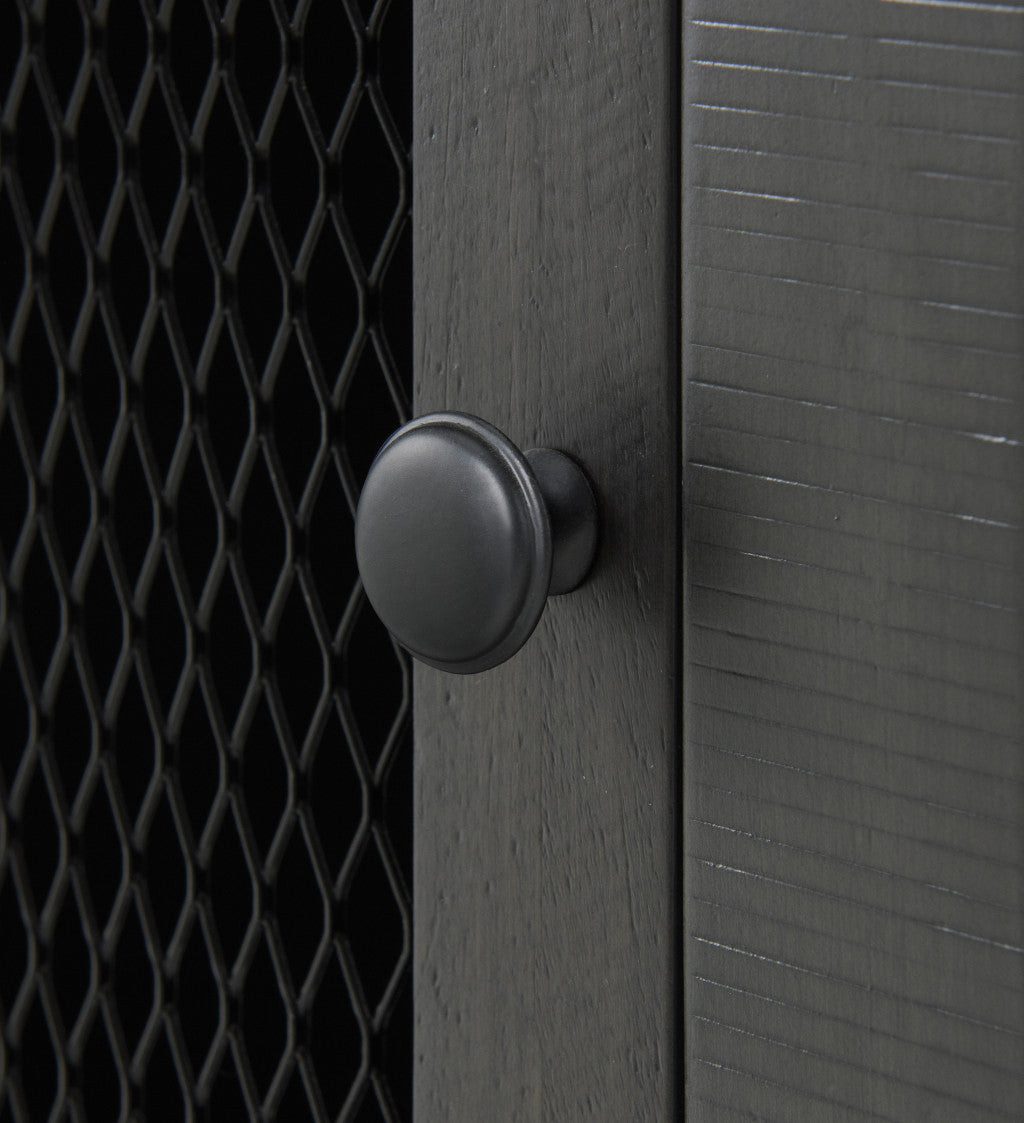 25" Gray Solid Wood End Table With Drawer