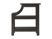 Brown Solid Wood End Table With Two Shelves 25