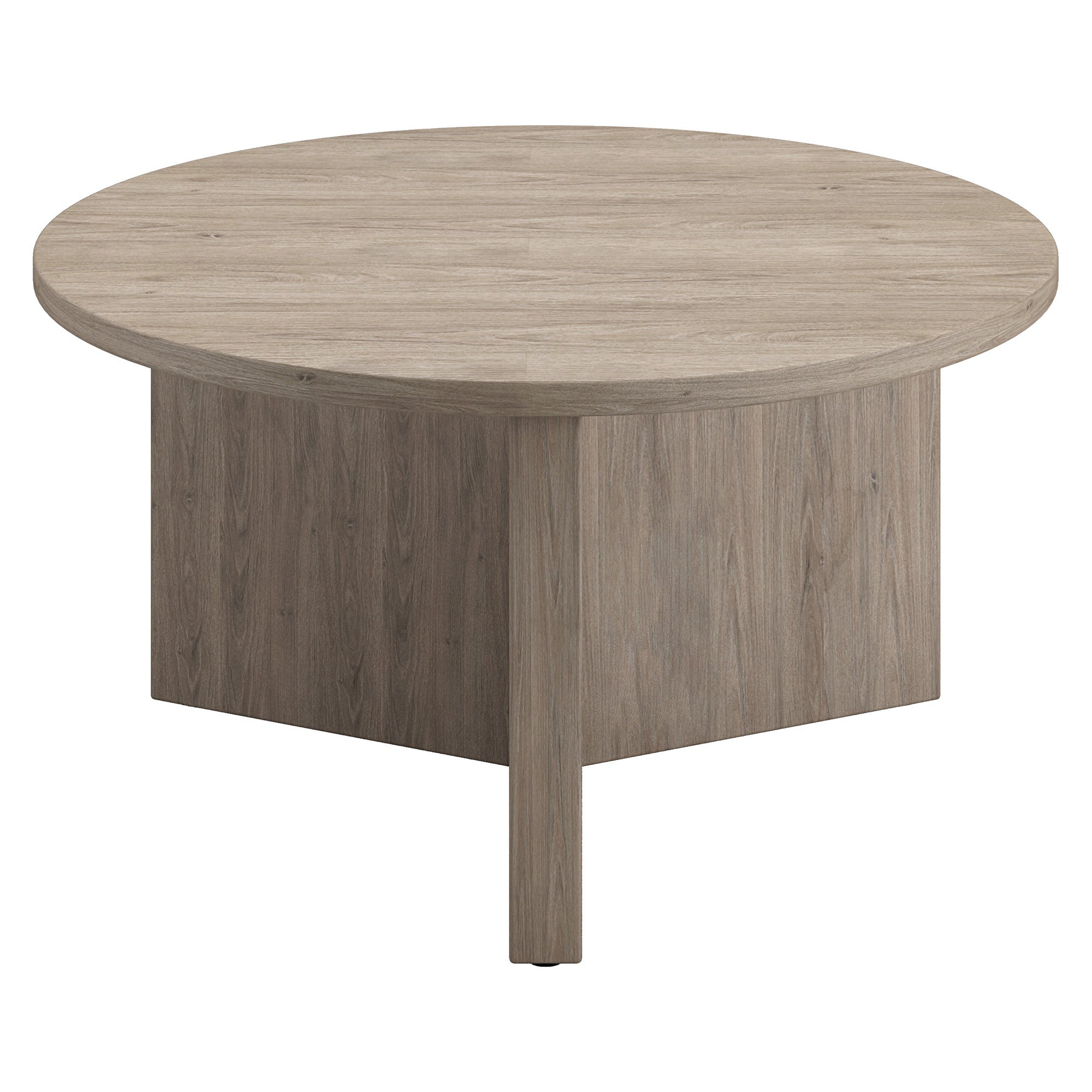 Gray Grain Round Coffee Table 32"