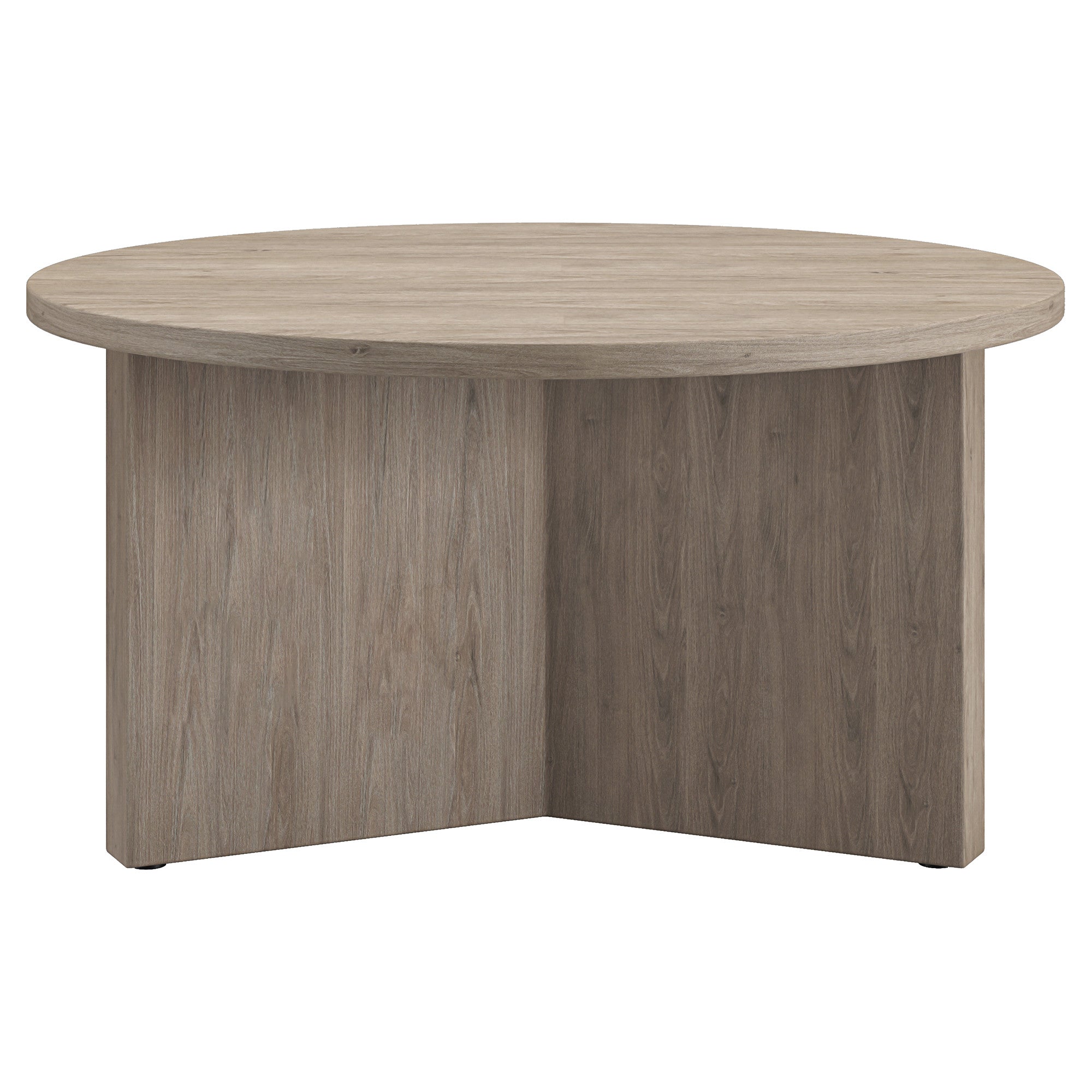 Gray Grain Round Coffee Table 32"