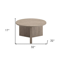 Gray Grain Round Coffee Table 32