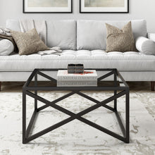 Black Glass Square Coffee Table 32