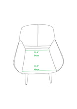 Green Upholstered Velvet Open Back Dining Chair