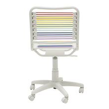 Rainbow Swivel Adjustable Task Chair Bungee Back Steel Frame