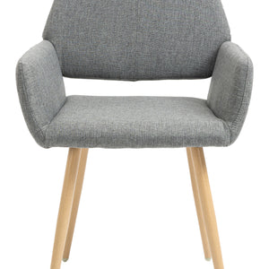 Gray Upholstered Dining Chair