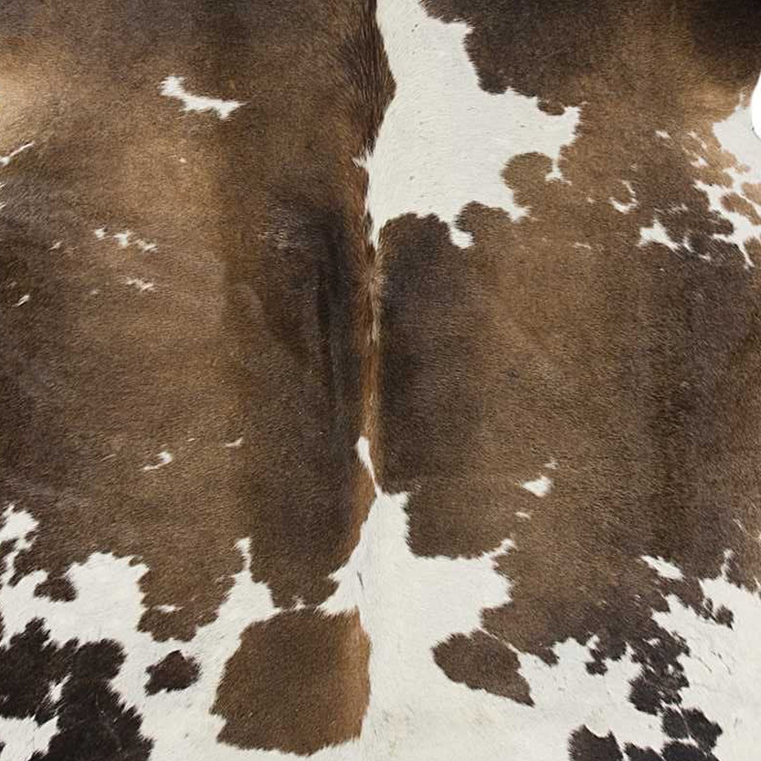 Taupe and White Cowhide Rug 72" x 84"
