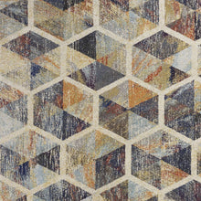 8 ft Ivory and Light Green Round Area Rug